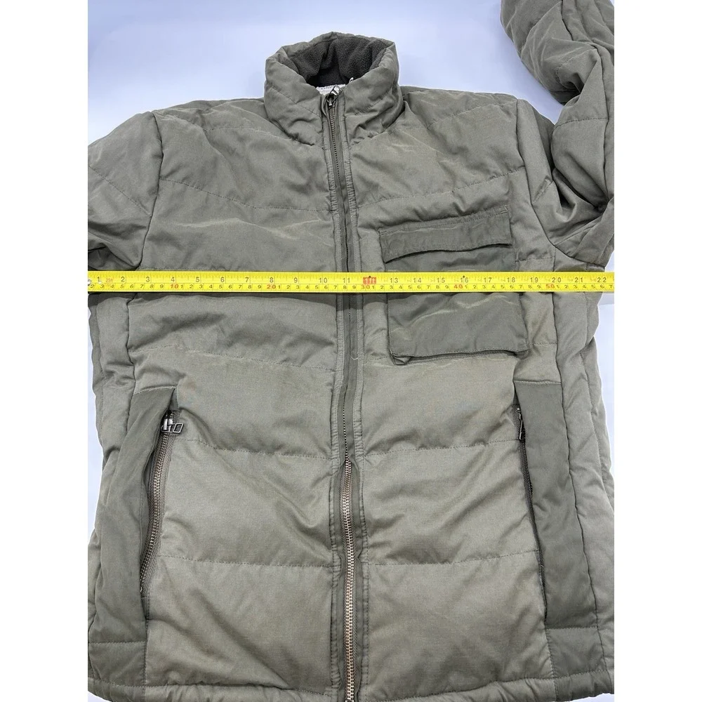 Flint & Tinder Huckberry Caliber NYCO Puffer Down Jacket Men M Cedar Camo Green